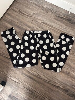 Black and White Polka Dot Pajama Pants